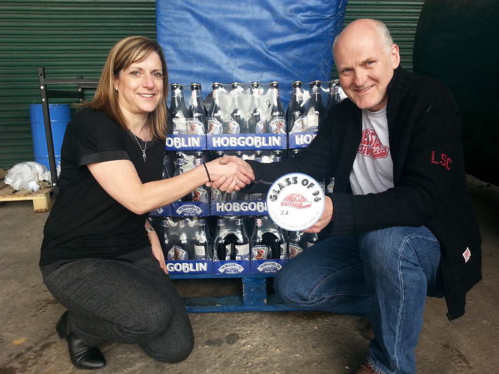 Ian Cox with Riverside beer winnings 2013